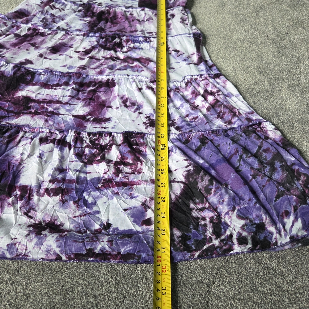 Indigo Purple and White Maxi Skirt - Picture 4 of 6